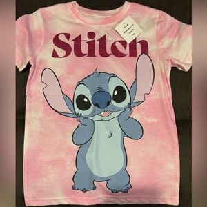 Disney Stitch Pink and Blue Kids T-Shirt